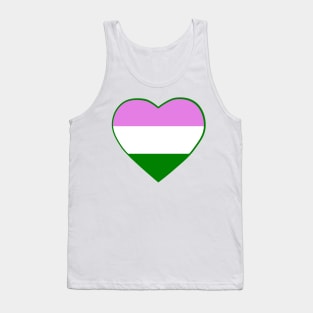 Pride Flag Heart Genderqueer Tank Top